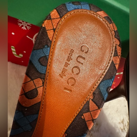 Gucci Horsebit Lizard Swarovski Crystal Mules Heels Sz 6B. Beautiful Condition. - Picture 6 of 9